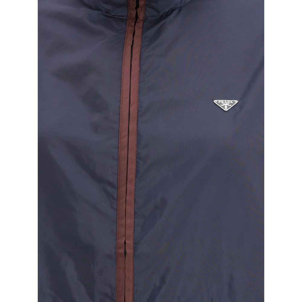 Prada Blue Polyamide Shell Jacket