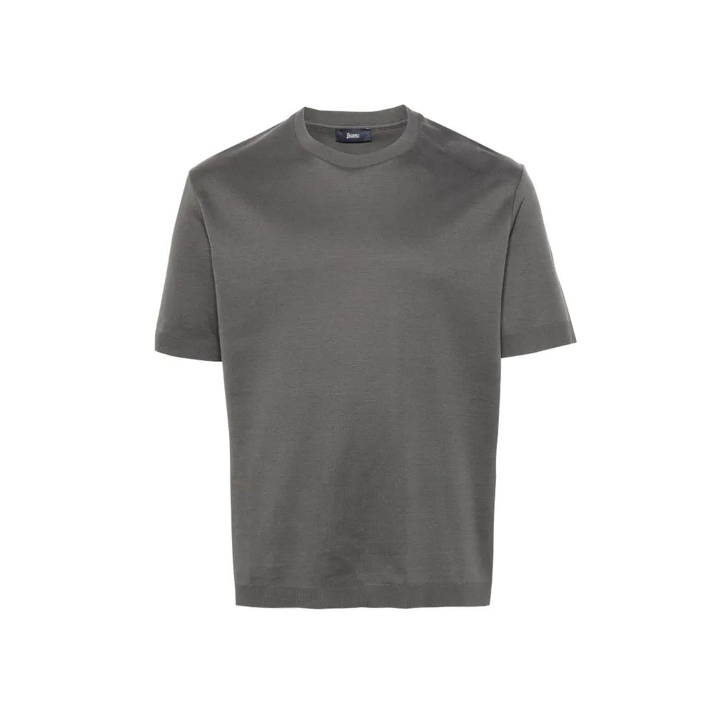 Herno Gray Cotton T-Shirt