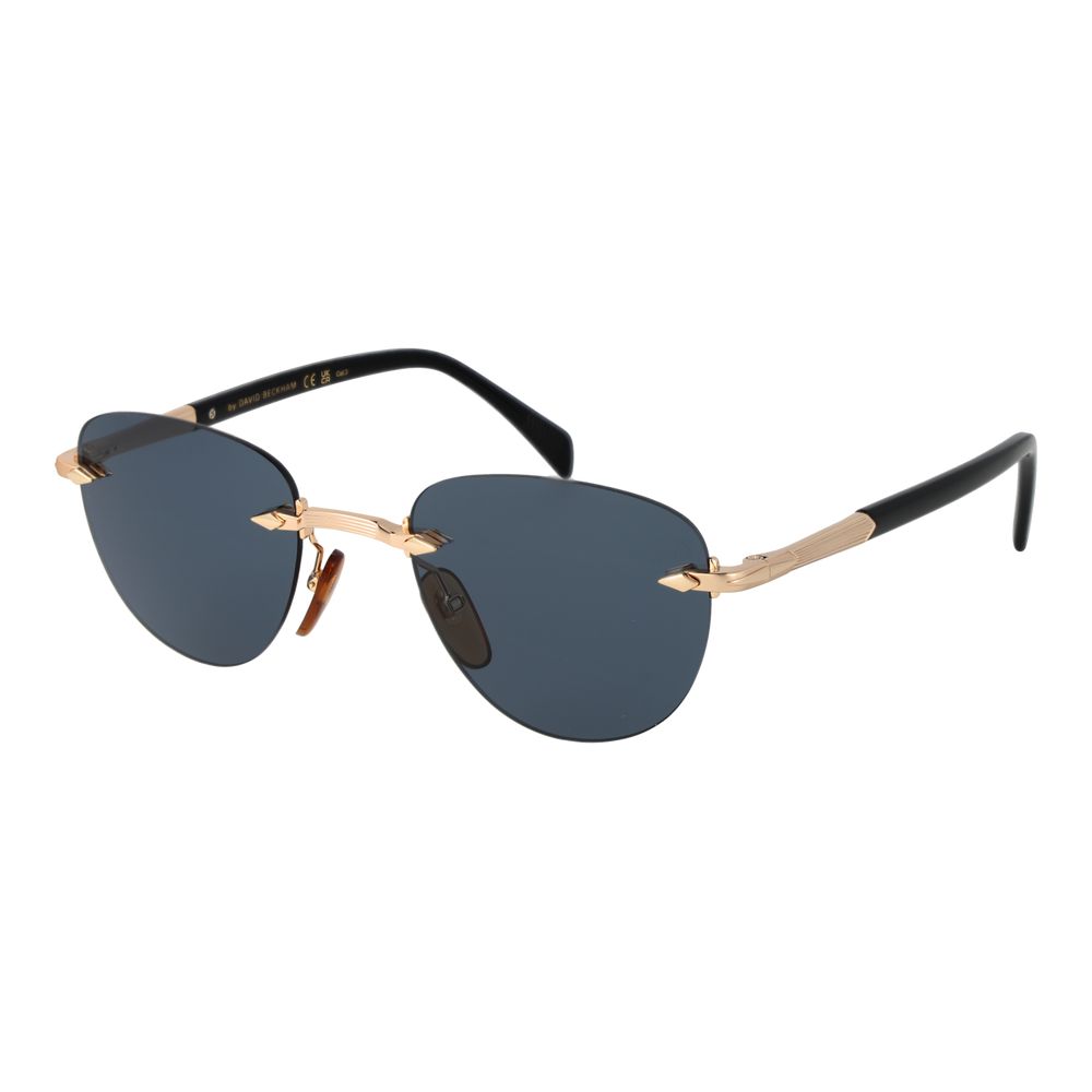 David Beckham Rose Gold Metal Sunglasses
