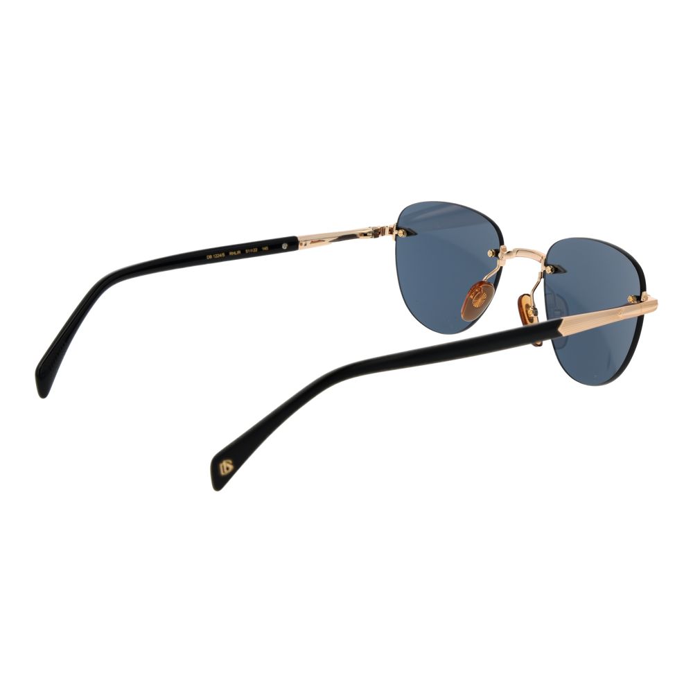 David Beckham Rose Gold Metal Sunglasses