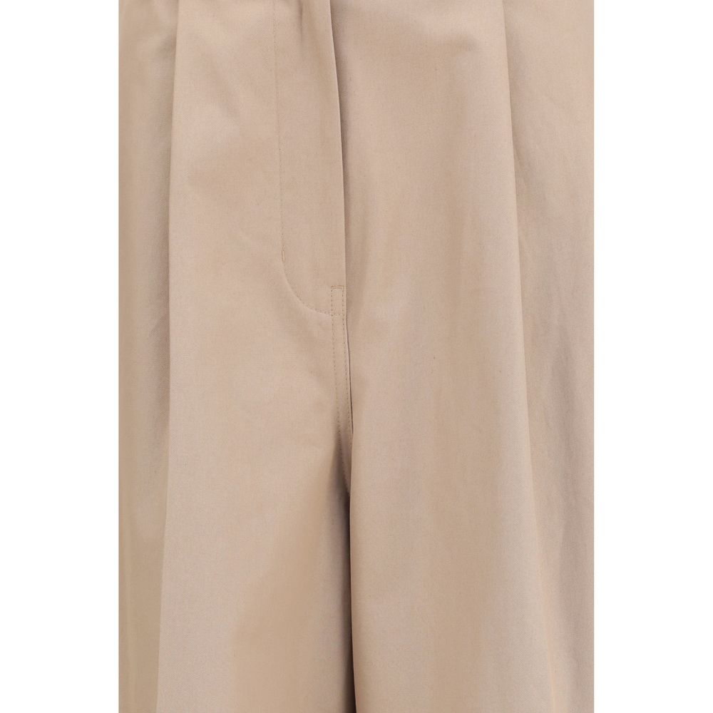 Balenciaga Beige Cotton Flared Pants