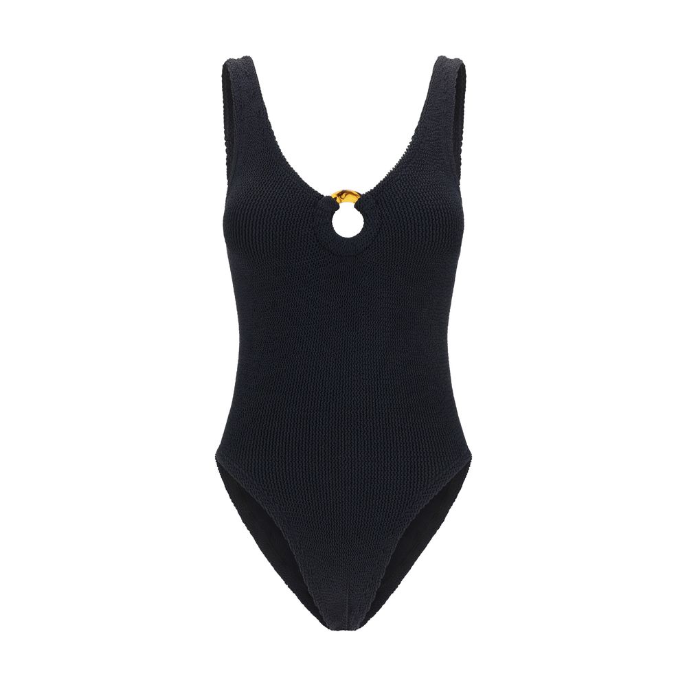 Hunza G Black Polyamide One-Piece Swimsuit