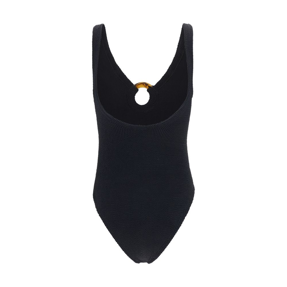 Hunza G Black Polyamide One-Piece Swimsuit