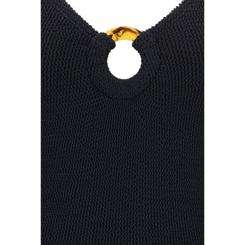 Hunza G Black Polyamide One-Piece Swimsuit