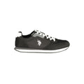U.S. POLO ASSN. Black Polyurethane Men's Sneaker