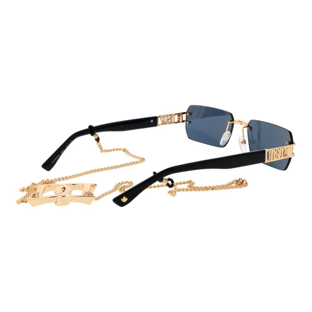 Dsquared² Gold Metal Sunglasses