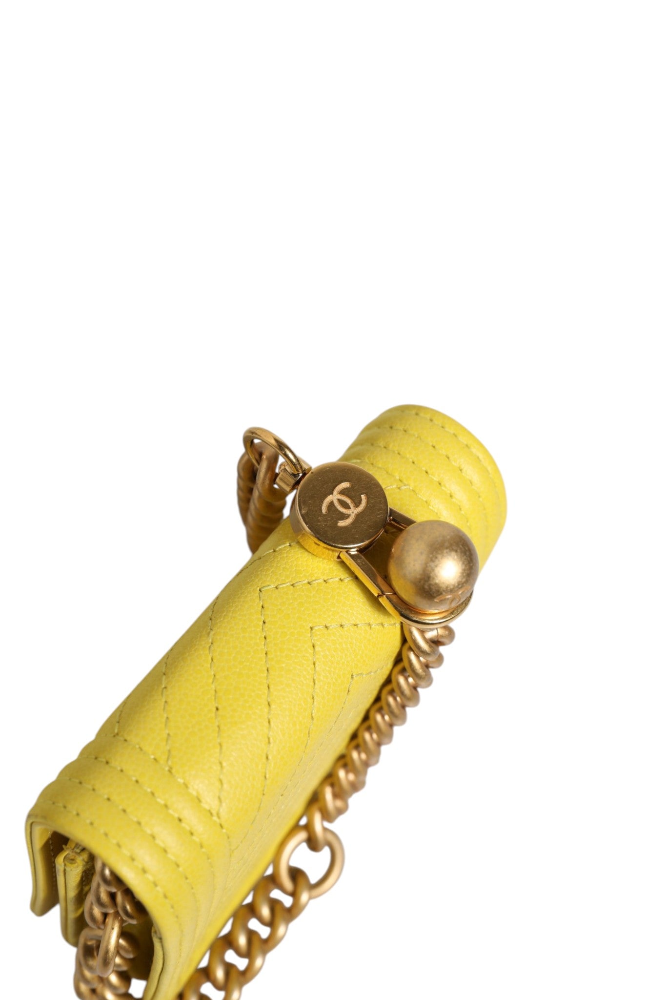 Chanel Crossbody Yellow Leather Bag