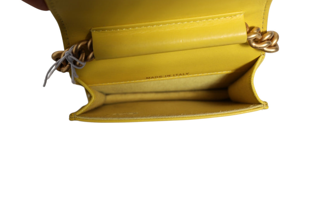 Chanel Crossbody Yellow Leather Bag