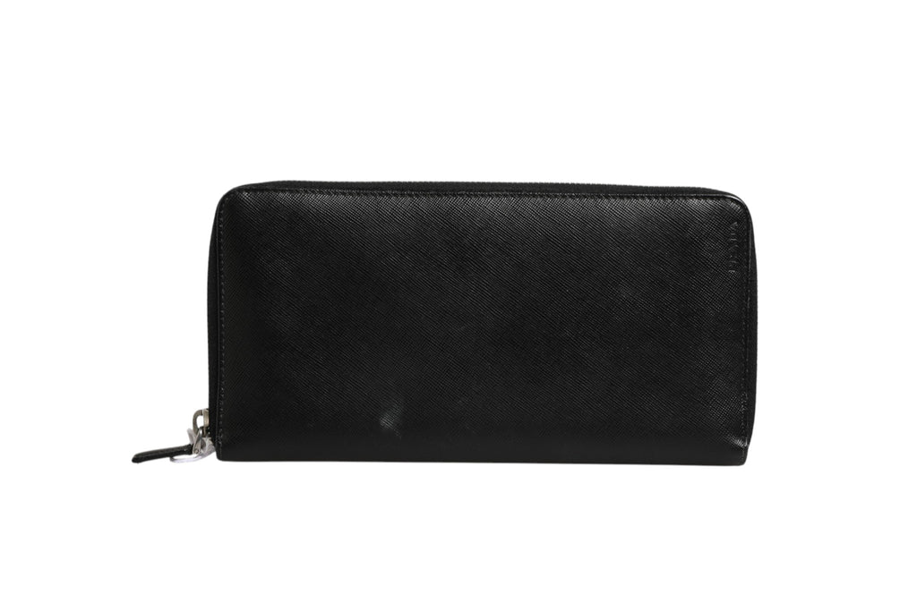 Prada Baltico Saffiano Leather Zip Travel Wallet