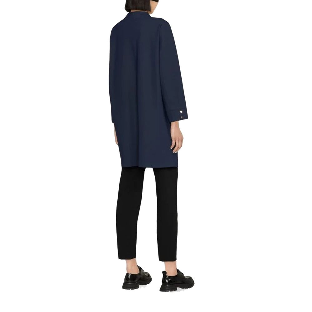 Herno Blue Elastane Coat