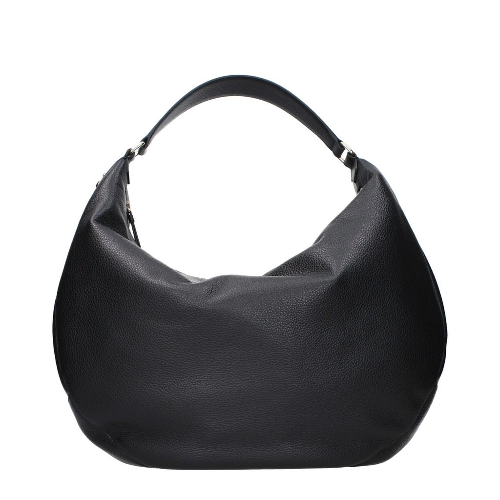 Jimmy Choo Black Leather Shoulder Bag