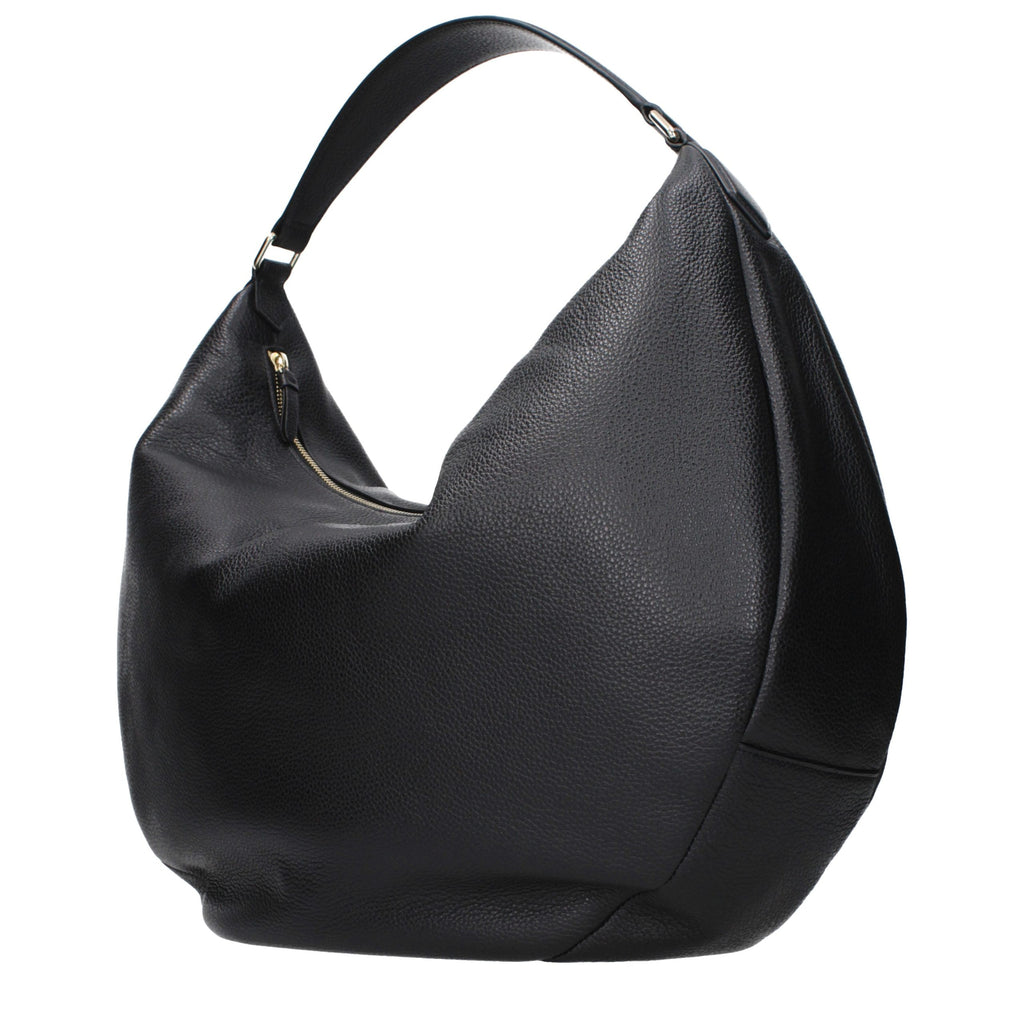 Jimmy Choo Black Leather Shoulder Bag