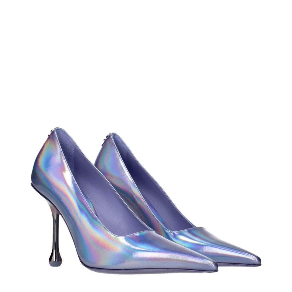 Jimmy Choo Purple Leather High Heel Pumps