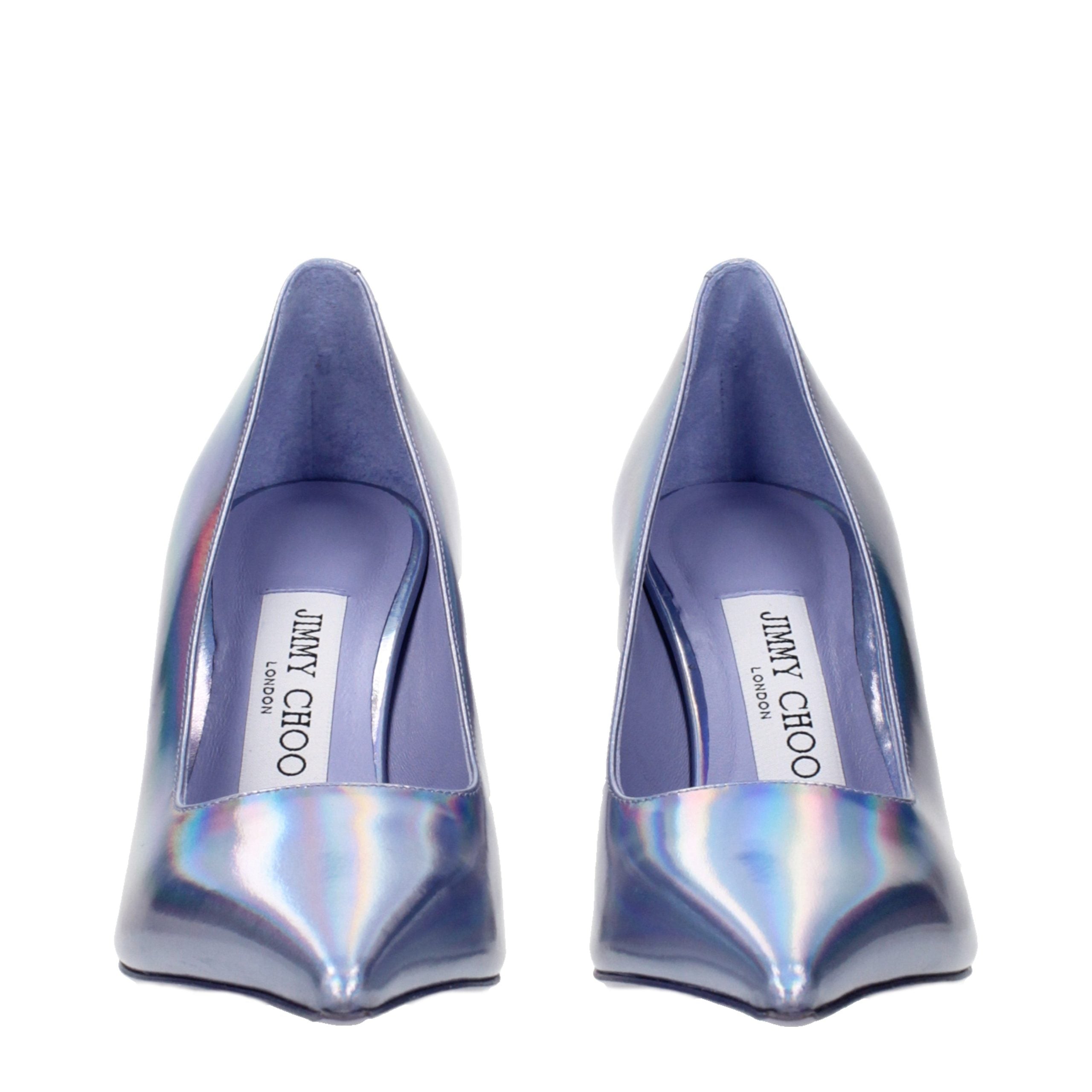 Jimmy Choo Purple Leather High Heel Pumps