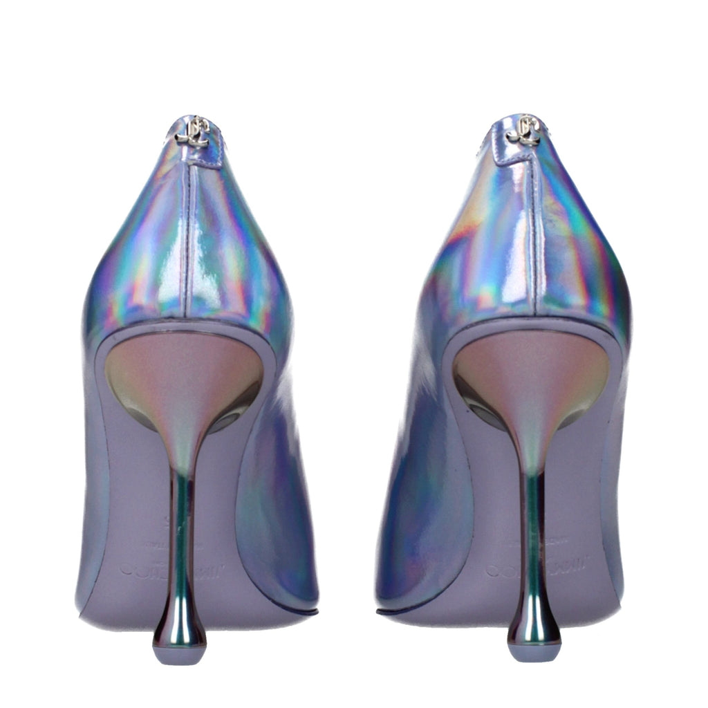 Jimmy Choo Purple Leather High Heel Pumps