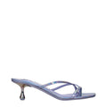 Jimmy Choo Purple Leather Flat Sandals
