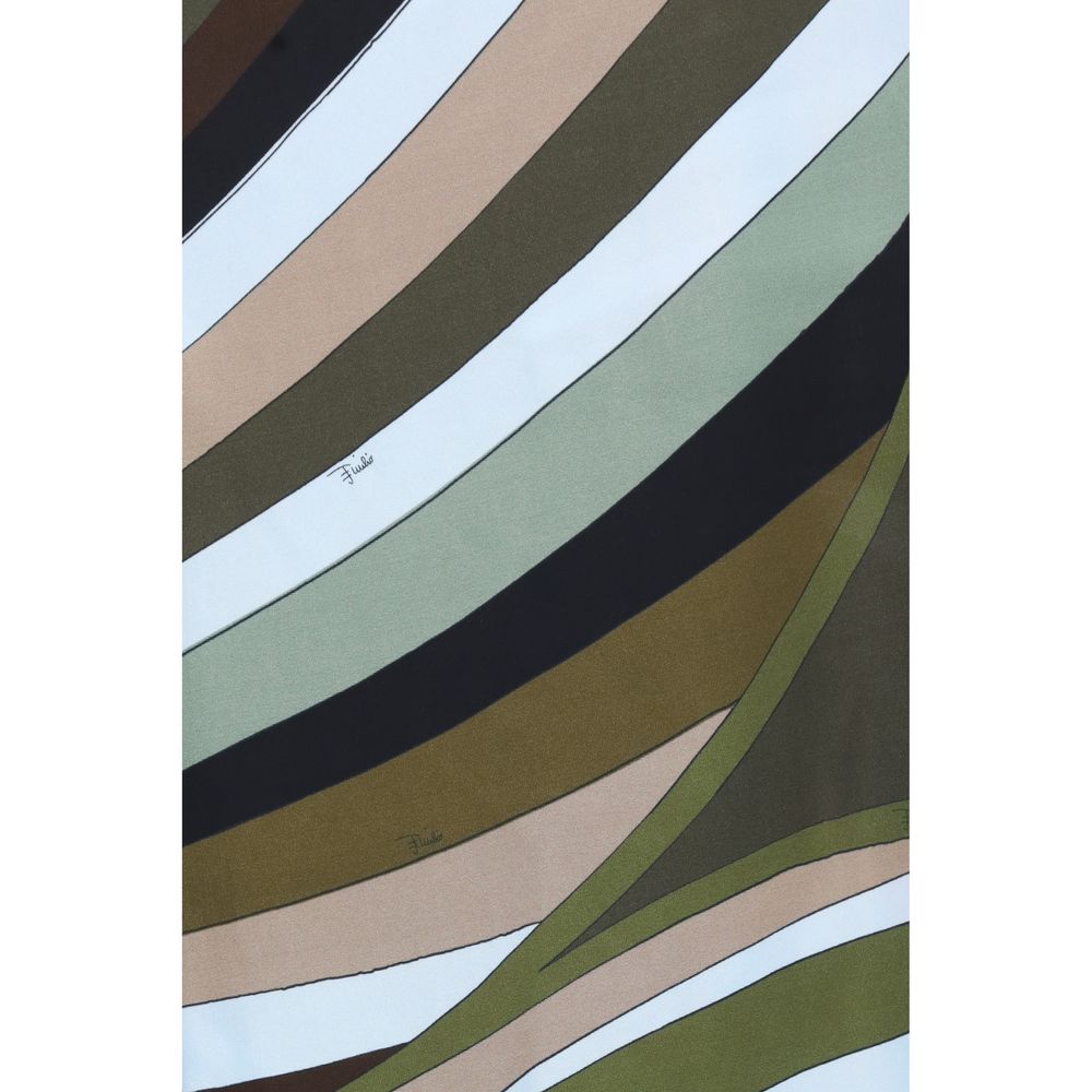 Emilio Pucci Bicolor Viscose Casual Pants