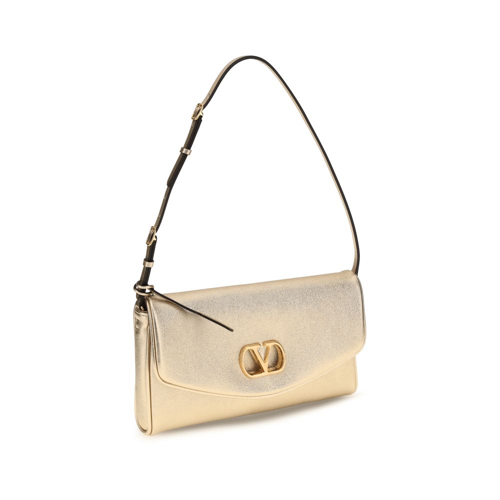Valentino Garavani Gold Lamb Ovis Aries Aries Shoulder Bag