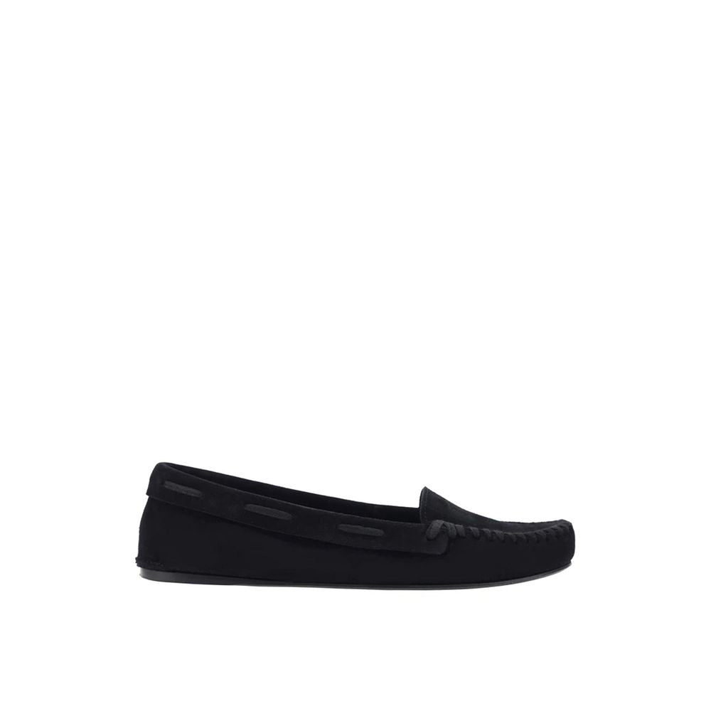 The Row Black Calfskin Flats