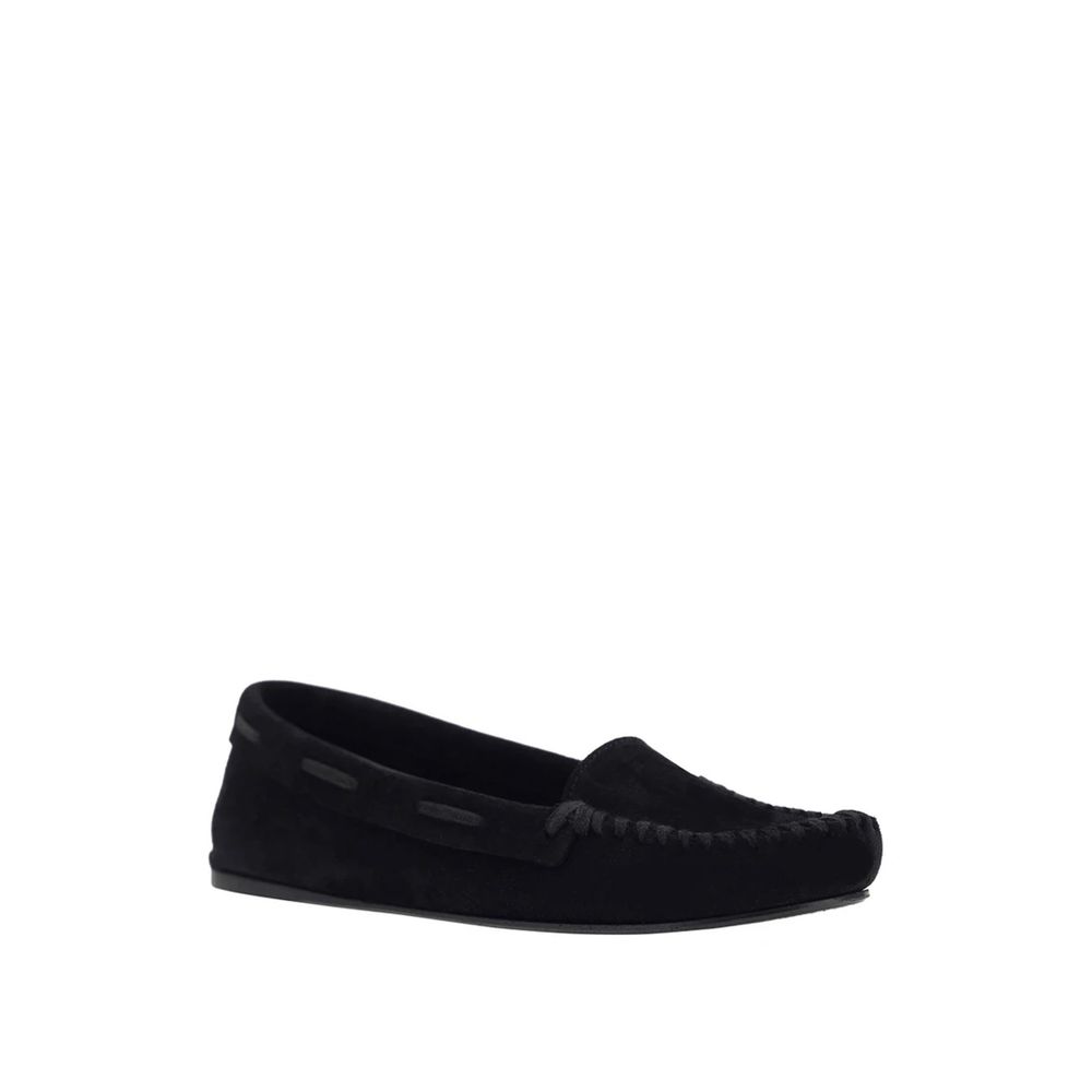 The Row Black Calfskin Flats
