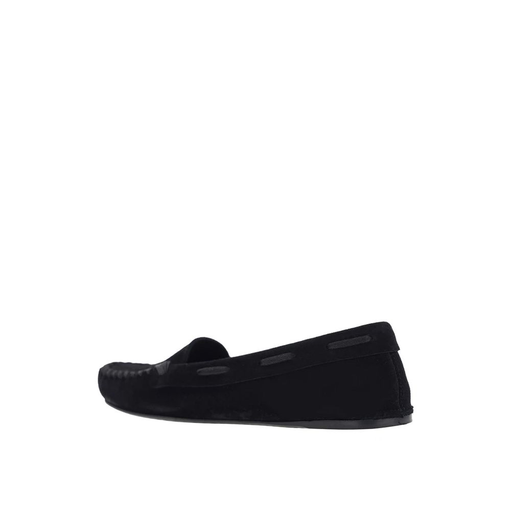 The Row Black Calfskin Flats