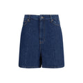 Marine Serre Blue Cotton Bermuda Shorts