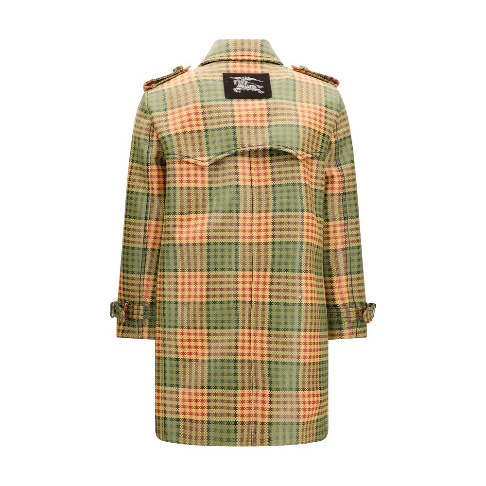 Burberry Multicolor Polyester Trench Coat