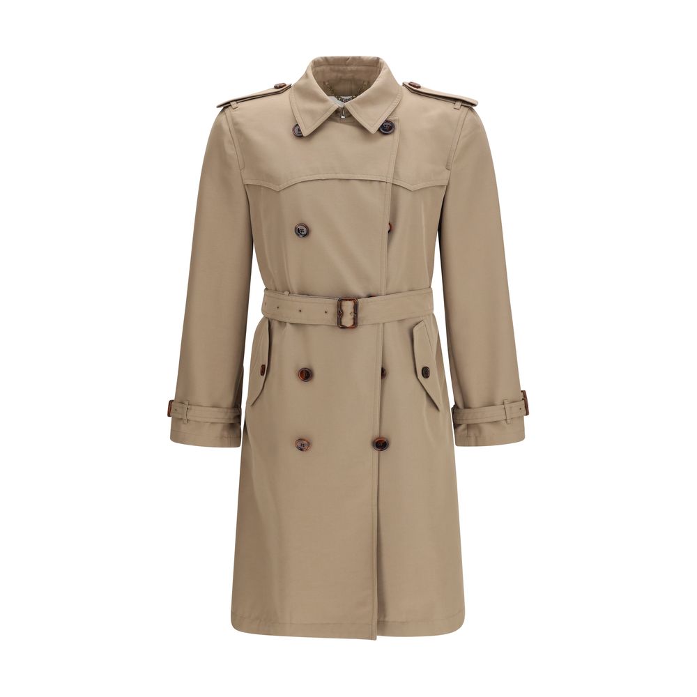 Burberry Brown Silk Trench Coat