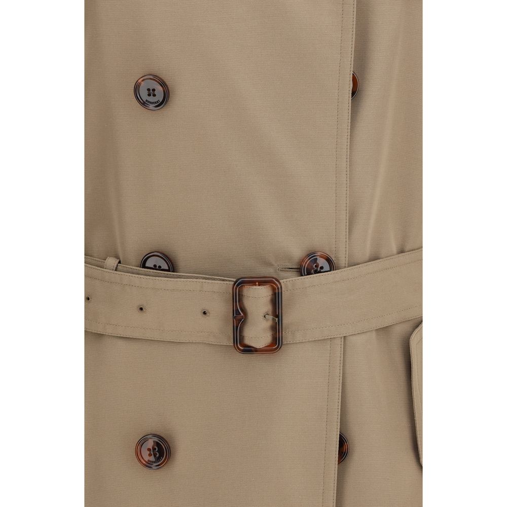 Burberry Brown Silk Trench Coat