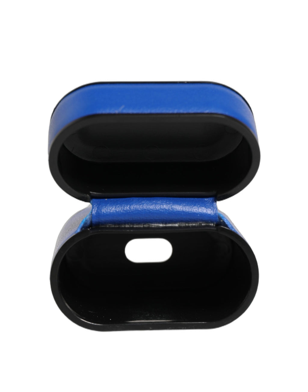 Dolce & Gabbana Case Blue Calf Leather Logo Flip Holder Strap Airpods