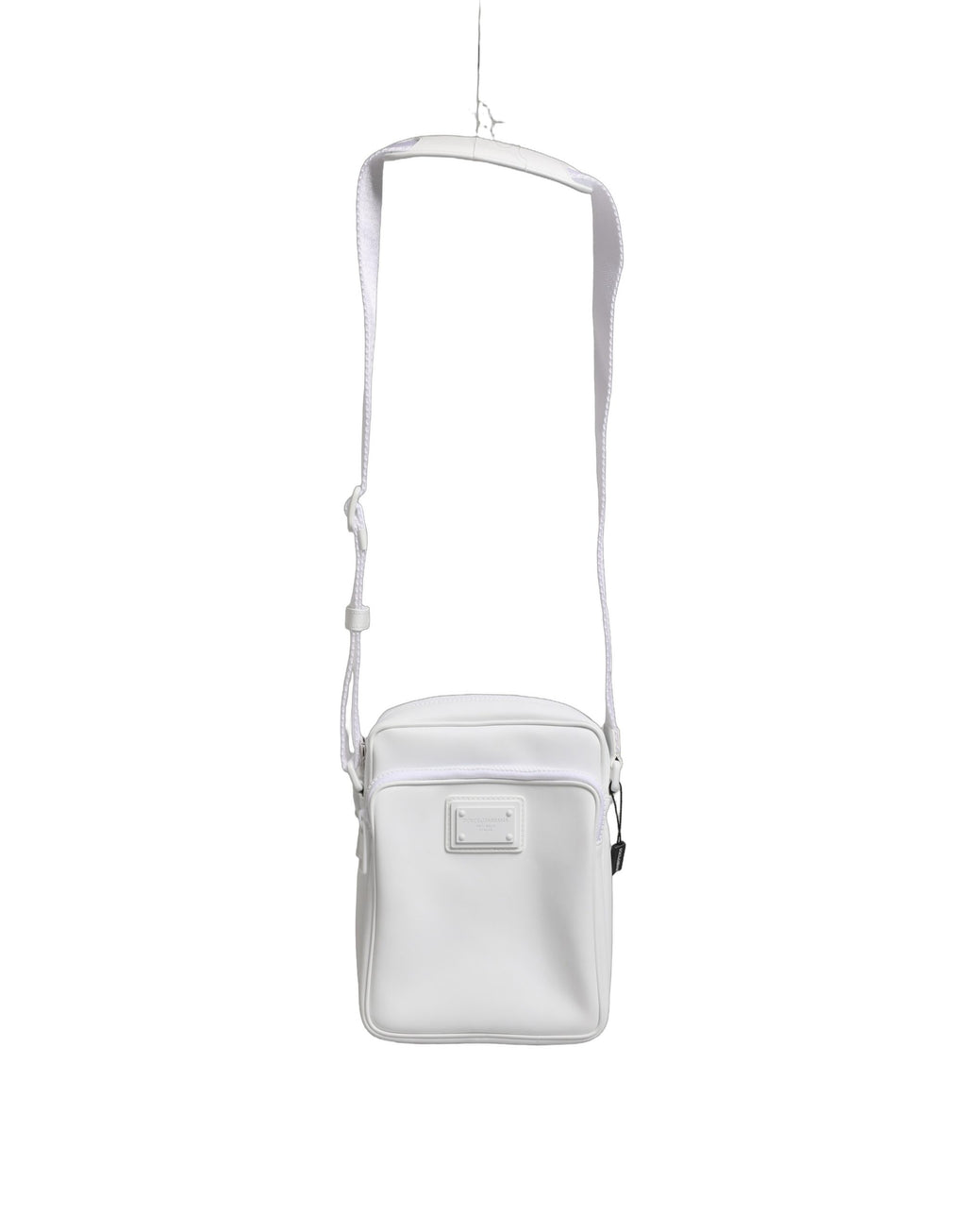 Dolce & Gabbana White Logo Plaque Crossbody Shoulder Borse Men Bag