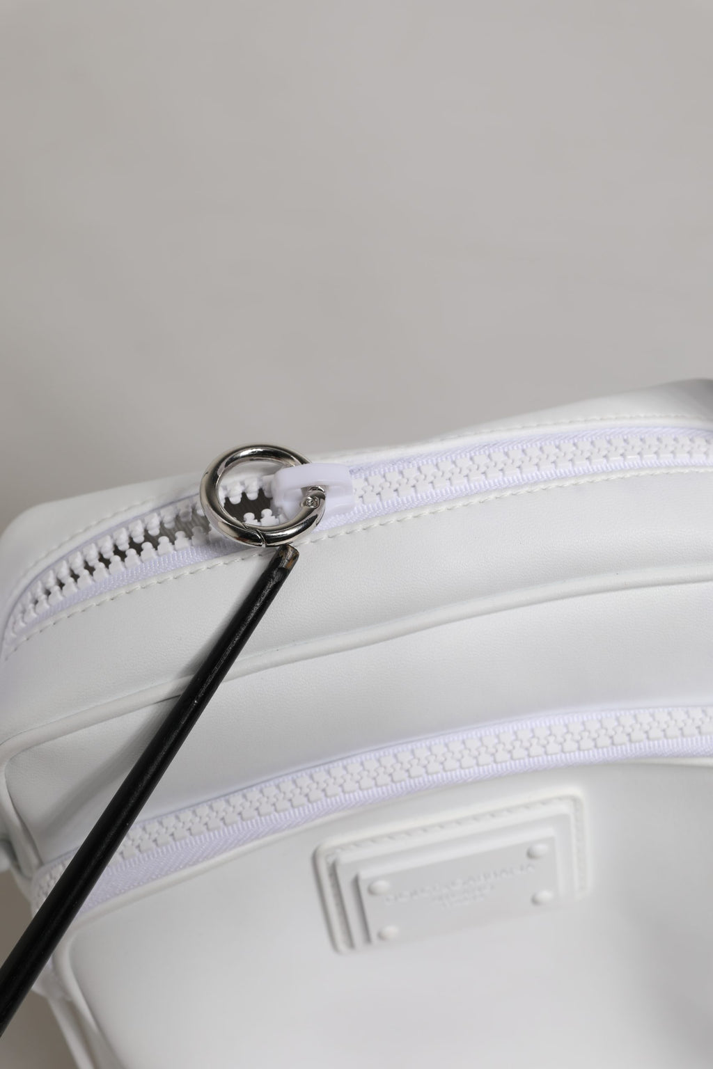 Dolce & Gabbana White Logo Plaque Crossbody Shoulder Borse Men Bag