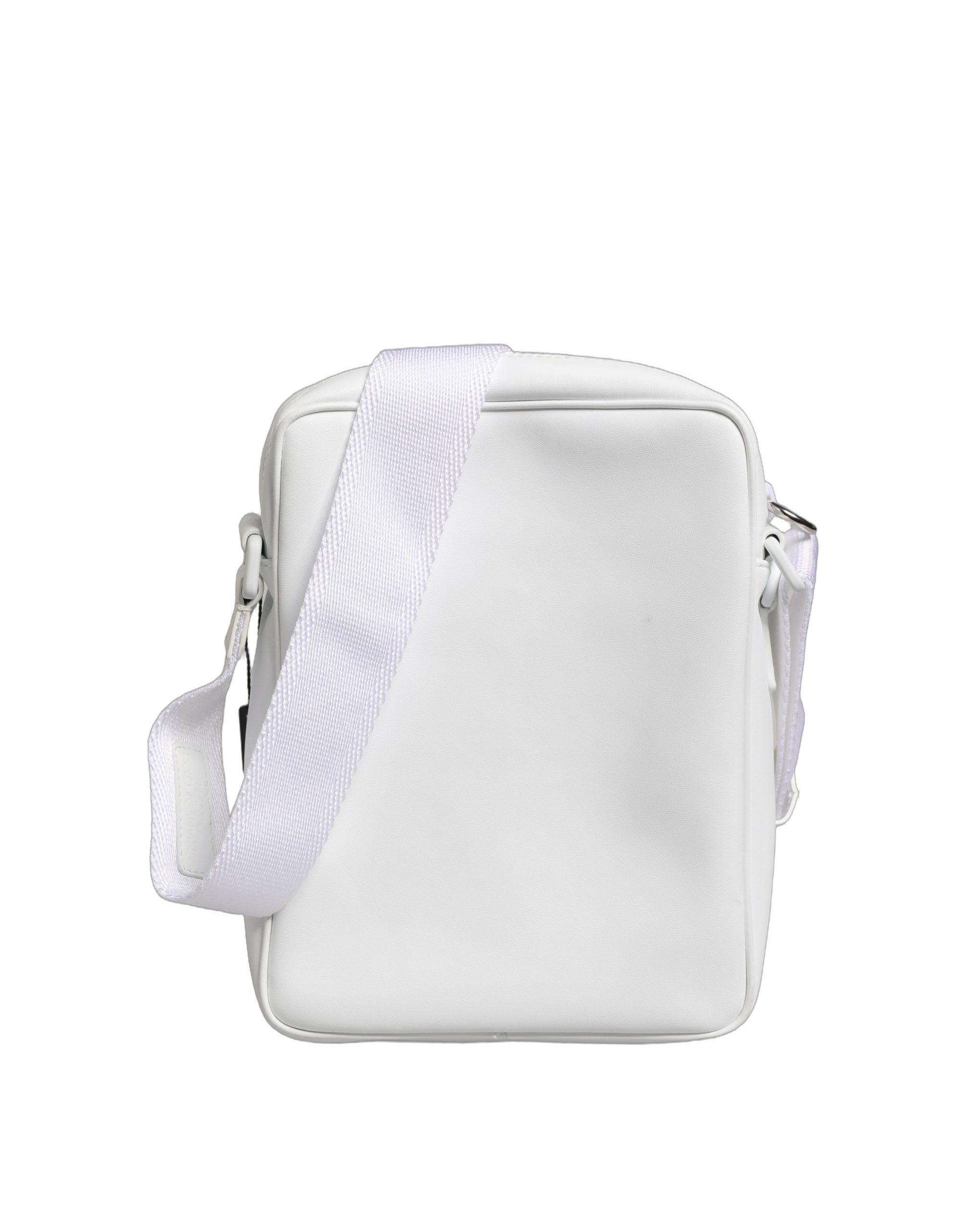 Dolce & Gabbana White Logo Plaque Crossbody Shoulder Borse Men Bag