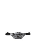Dolce & Gabbana Black Nylon Brass Plate Camouflage Waist Fanny Pack Bag