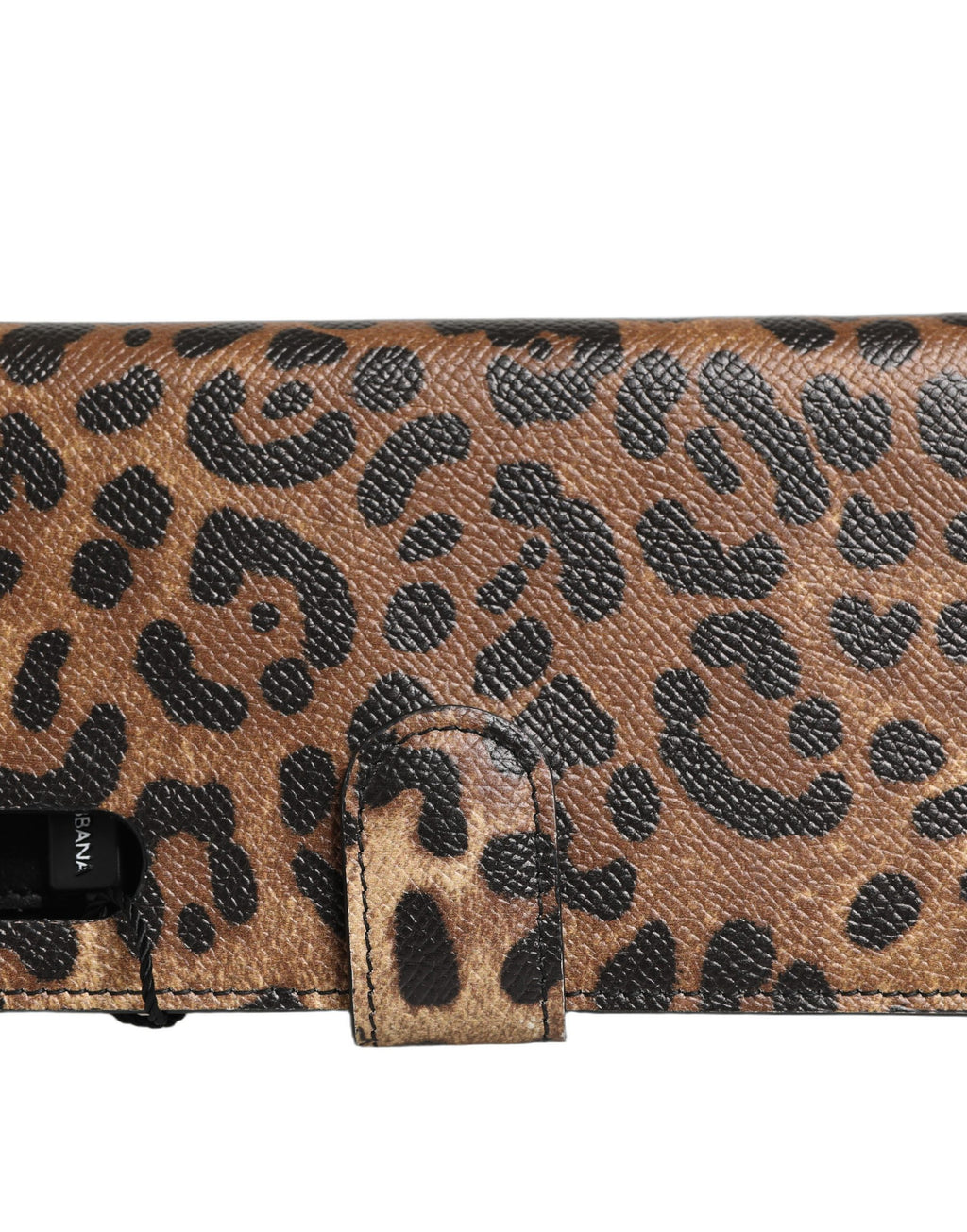 Dolce & Gabbana Flip Cover Brown Leopard Crystal iPhone X - XS Case