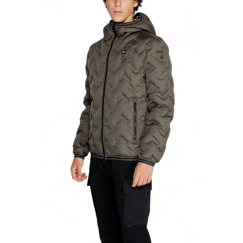 Blauer Bicolor Polyethylene Full-Length Jacket