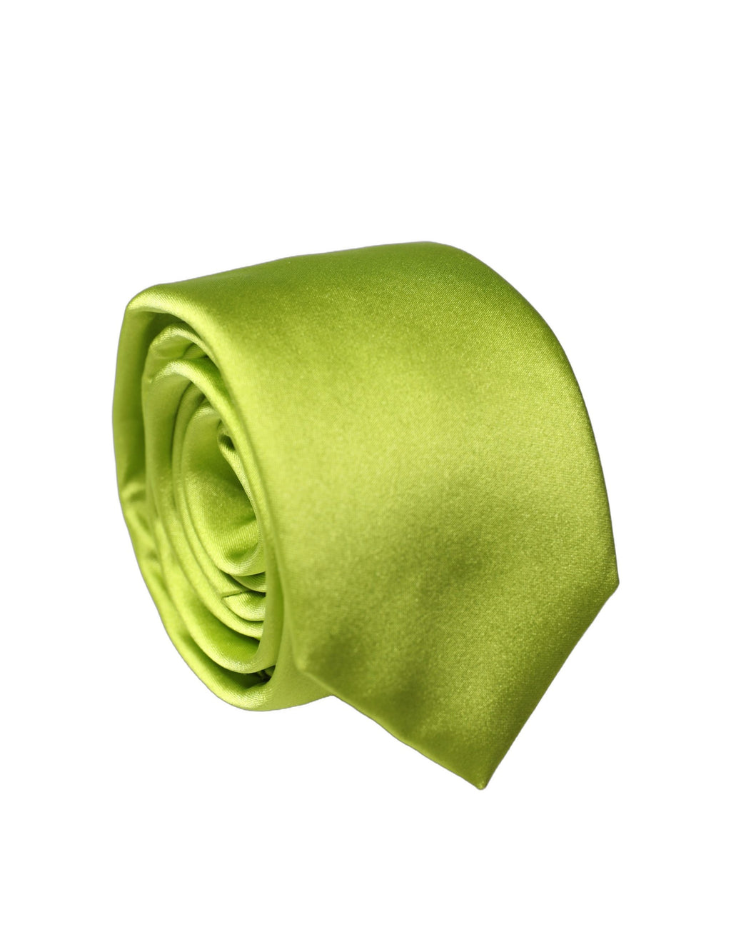Dolce & Gabbana Neon Green Silk Satin Wide Adjustable Men Necktie Tie