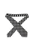 Dolce & Gabbana Dark Gray White Polka Dot Silk Adjustable Women Necktie Tie