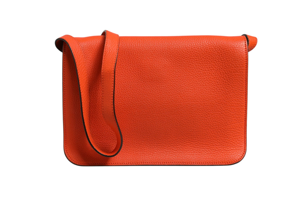 Gucci Jackie Soft Flap Shoulder Bag Leather Orange