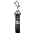 Versace Black Leather Keychain