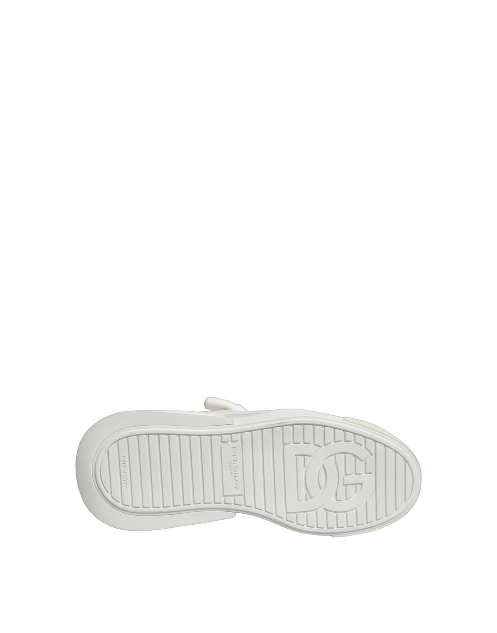 Dolce & Gabbana White Calfskin Leather Low Top Sneakers Shoes