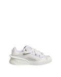 Dolce & Gabbana White Calfskin Leather Low Top Sneakers Shoes