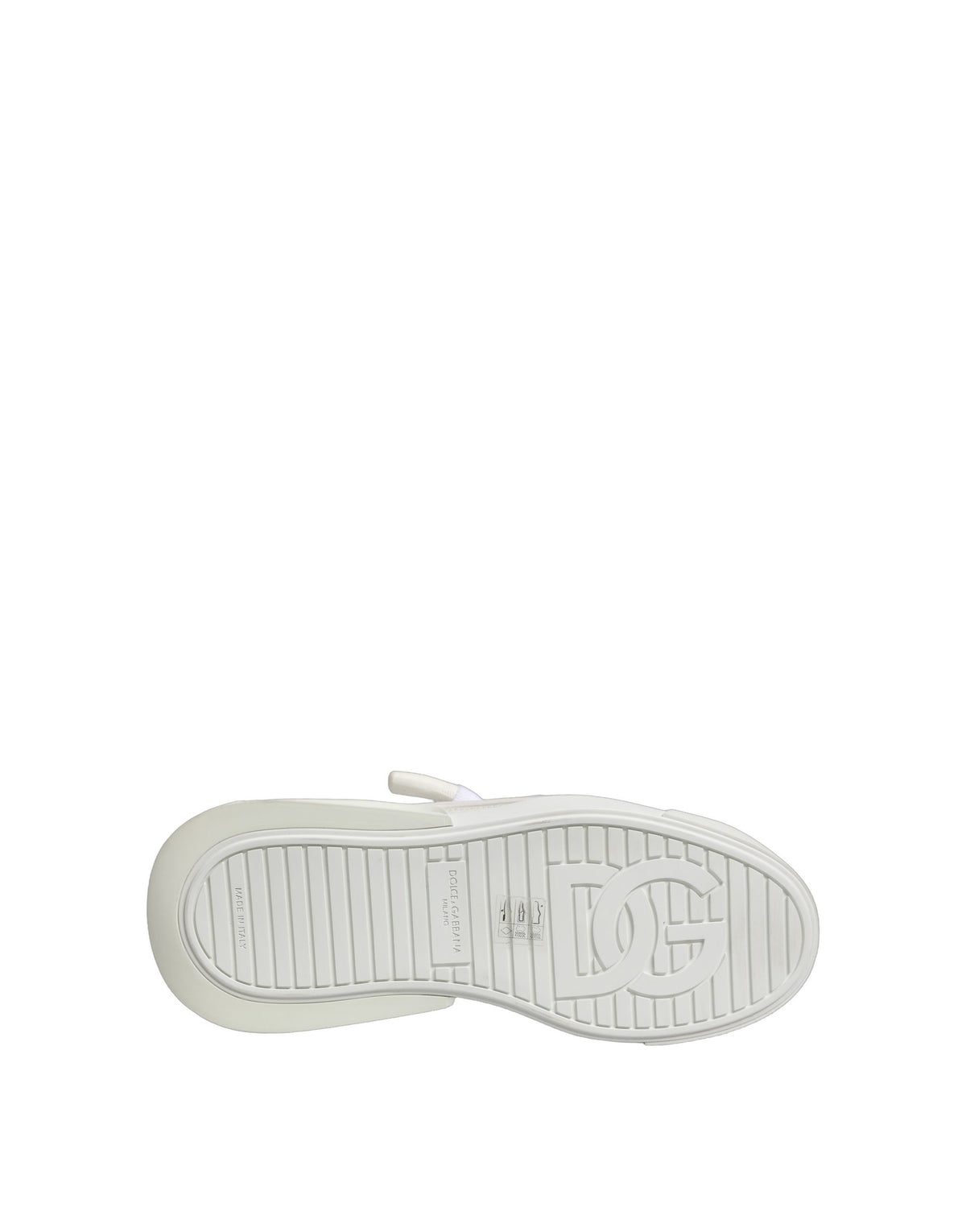 Dolce & Gabbana White Calfskin Leather Low Top Sneakers Shoes