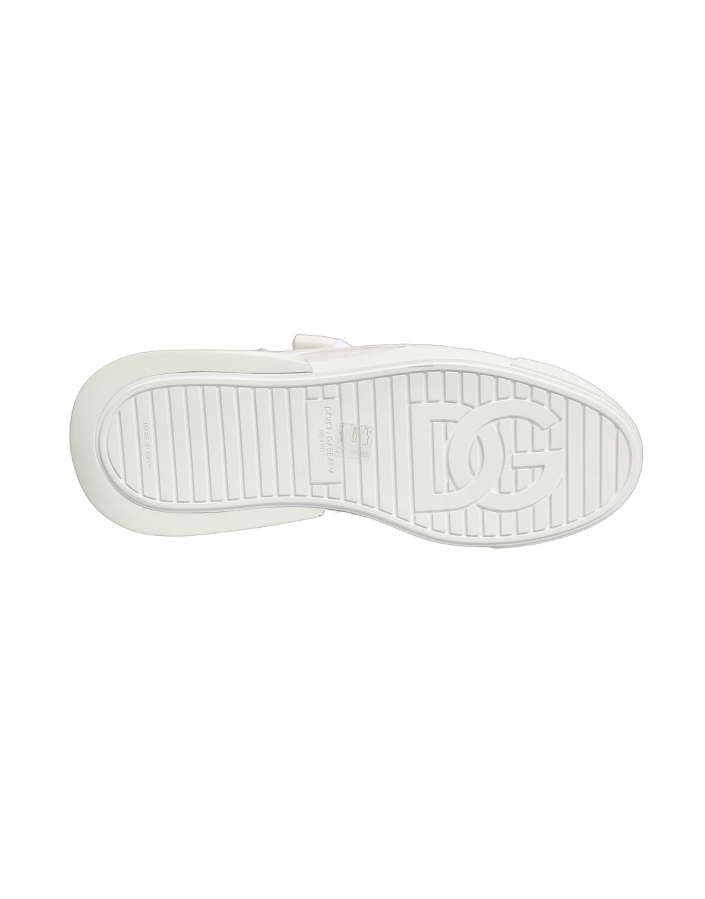 Dolce & Gabbana White Calfskin Leather Low Top Sneakers Shoes