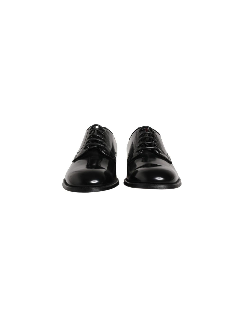 Dolce & Gabbana Black Calfskin Leather Derby Men Dress Shoes