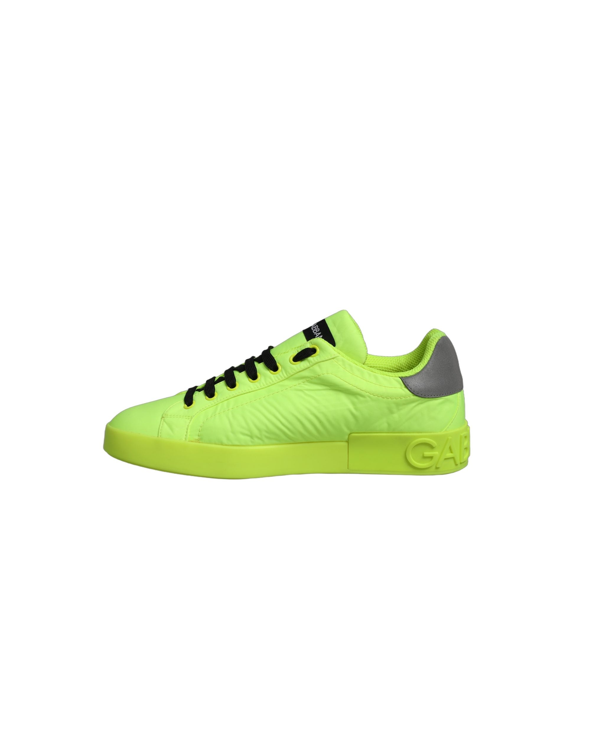 Dolce & Gabbana Green Logo Tape Low Top Portofino Sneakers Shoes