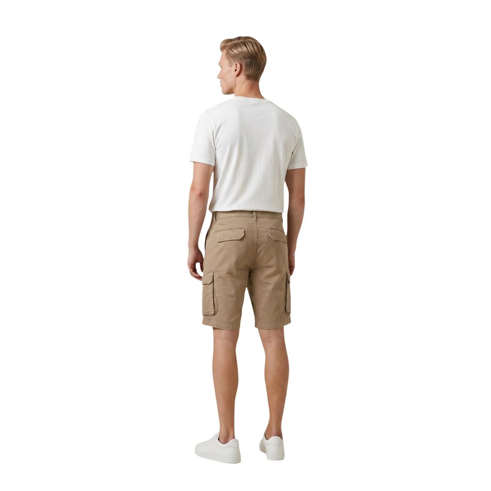 Lyle & Scott Beige Cotton Bermuda Shorts