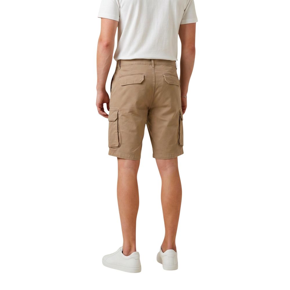 Lyle & Scott Beige Cotton Bermuda Shorts