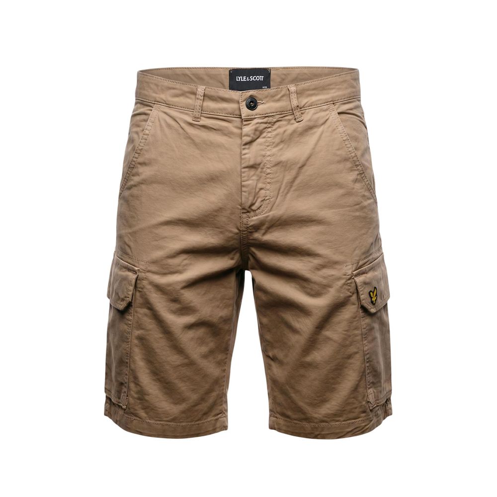 Lyle & Scott Beige Cotton Bermuda Shorts
