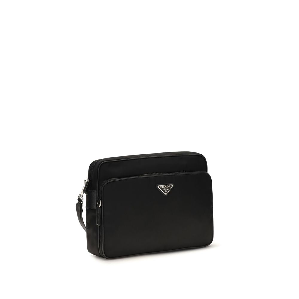 Prada Black Recycled Polyamide Shoulder Bag